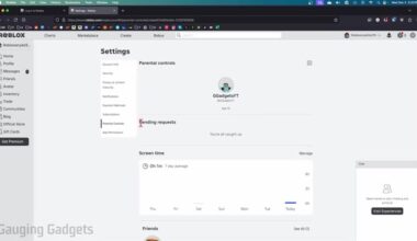 Het scherm Ouderlijk toezicht in Roblox met schermtijd van een kinderaccount